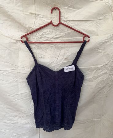 Navy Blue Lace Cami