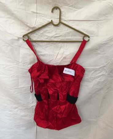 Red Ruffled Top