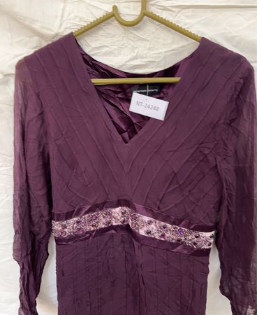Purple Long Sleeve Blouse