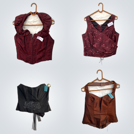 Pacchetto Top Corsetto 9 Pezzi Bustier da Donna e Top con Lacci Mix