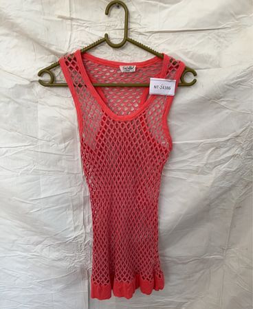 Fofolle Paris Coral Mesh Dress