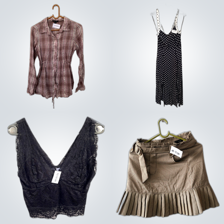 amisu Y2K Lace Trim Camisoles