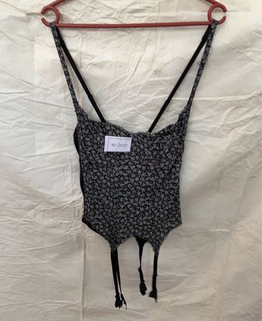 Black and White Floral Bodysuit