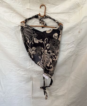 Printed Wrap Blouse