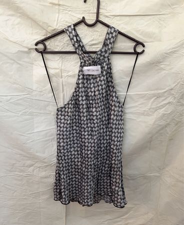 Dress with Black and White Pattern
