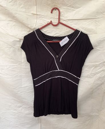 Black Short Sleeve Top