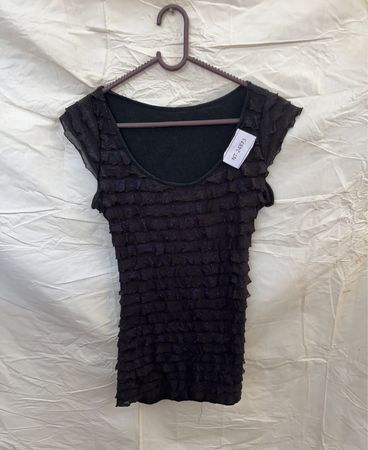Black Ruffled Dress
