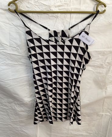 Black and White Geometric Pattern Dress