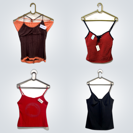 Vibrant Top Bundle: Unbranded, Cubis & CNI Satin & Lace Camisoles
