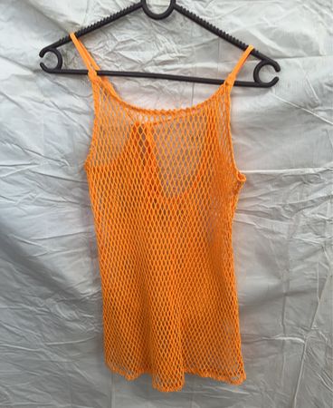 Orange Crochet Dress
