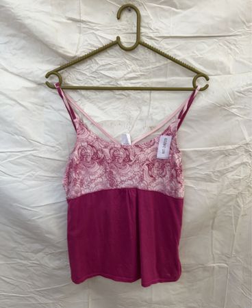Pink Camisole with Floral Pattern