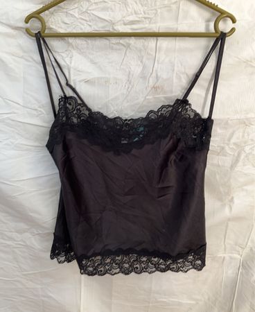 Black Lace Trim Camisole