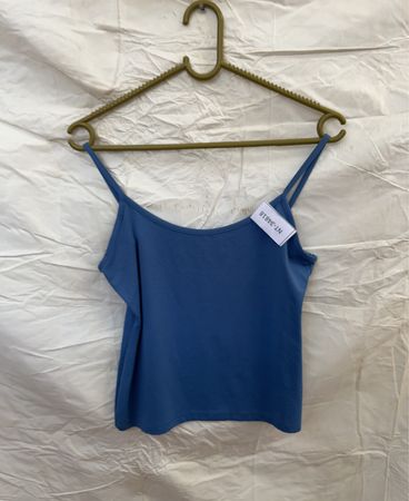 Blue Spaghetti Strap Top