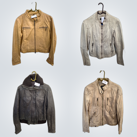 Leather Jacket Bundle - Armani & More, 7pcs Mix Leather Coats