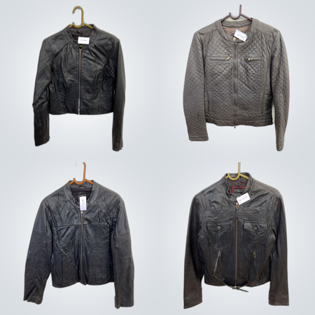 Leather Jacket Bundle - 7 Pc Mix of Leather & Puffer Coats