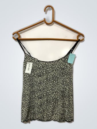 Cropped Animal Print Top