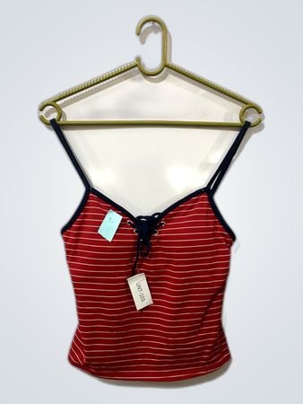 Red Striped Tank Top