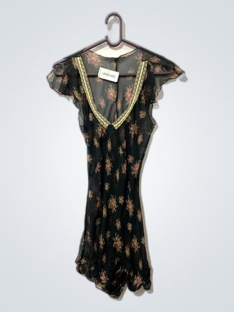 Sheer Floral Dress