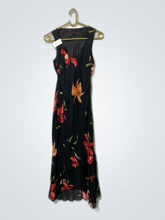 Black Floral Maxi Dress
