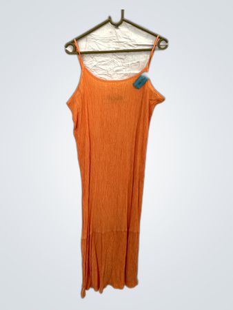 Orange Spaghetti Strap Dress