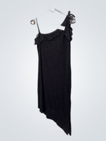 Black Ruffled Dress