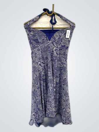 Blue Paisley Dress