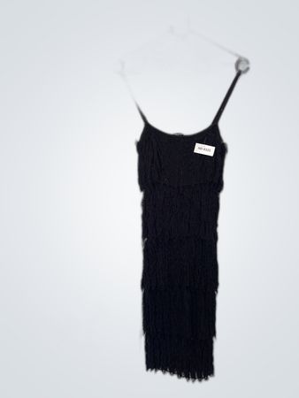 Black Fringed Dress