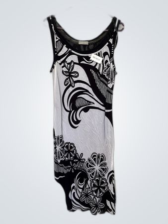 Black and White Floral Dress