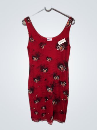 Red Floral Dress