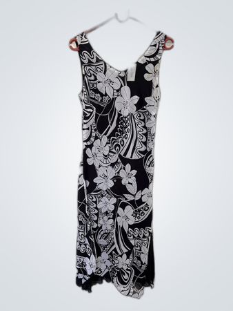 Black and White Floral Dress