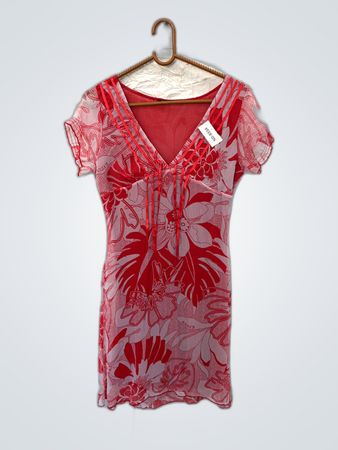 Red Floral Dress