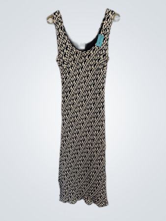 Black and White Patterned Dress
