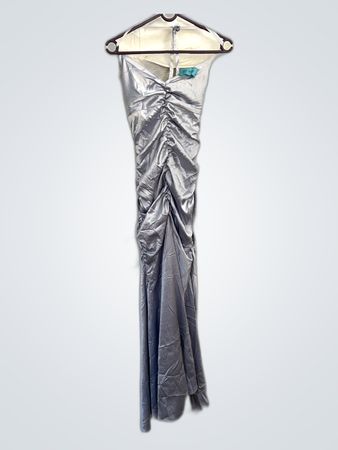 Silver Ruched Dress