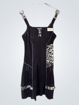 Black and White Floral Dress