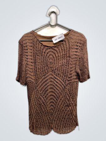 Brown Crochet Top