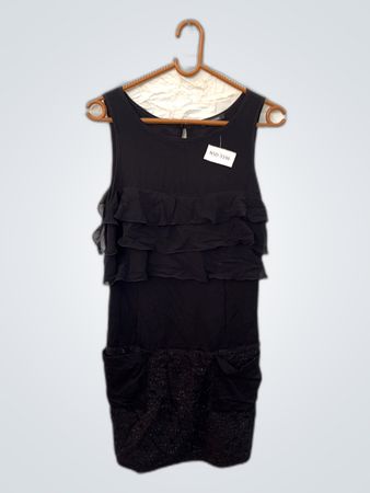 Black Ruffled Dress