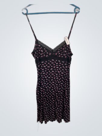 Black Floral Chemise