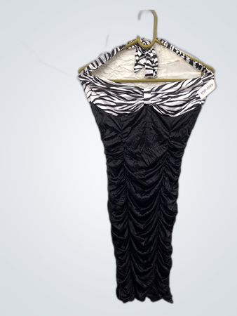 Black and White Zebra Print Dress