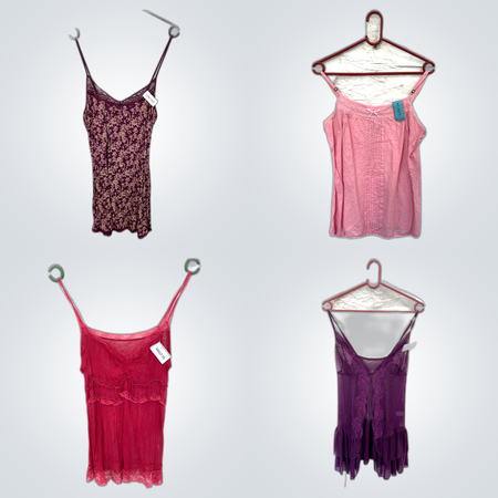 Y2K Lace Trim Camisoles