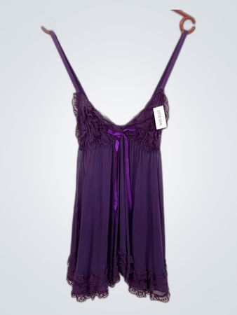 Purple Chemise with Lace Details