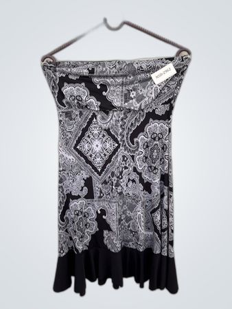 Black and White Paisley Dress