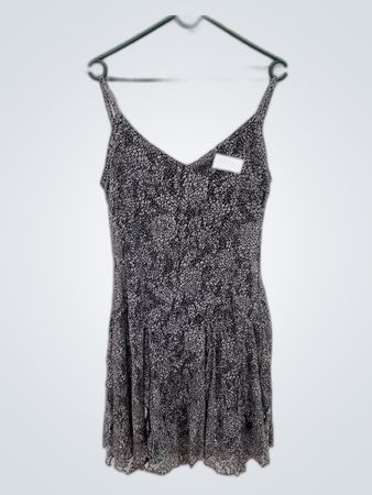 Black and White Floral Dress
