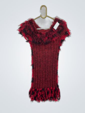 Red Fuzzy Dress