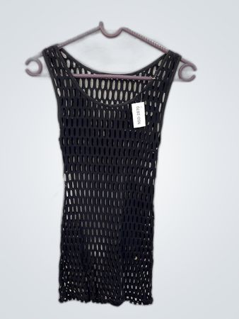 Black Crochet Dress