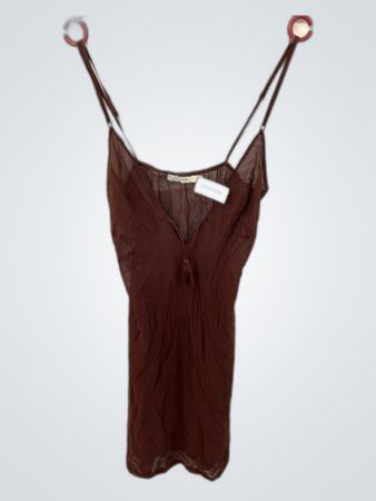 Brown Sheer Dress