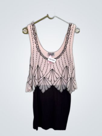 Pink and Black Dress