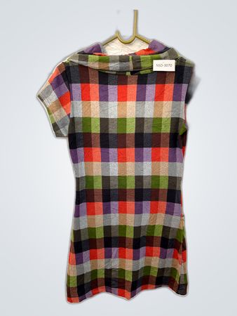 Multicolored Plaid Dress