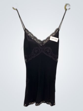 Black Lace Trim Camisole