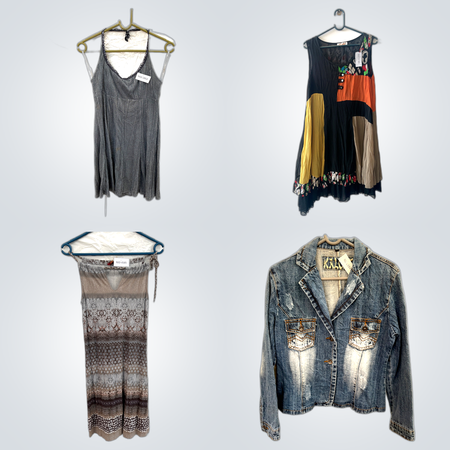 Soft Fabric Dresses+Denim Jackets Set(FV 247)