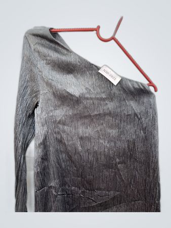 Gray Asymmetrical Top